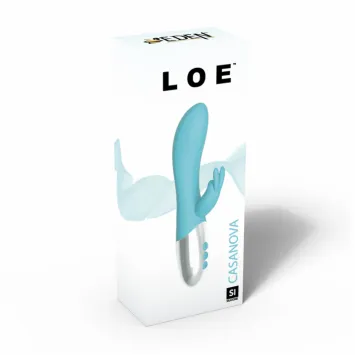 LOE - Casanova Moving Rabbit Vibrator - Blue