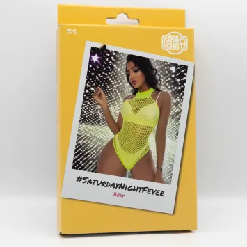 Body Fishnet S/L - Yellow
