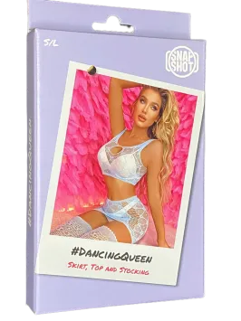 Skirt, Top and Stockings S/L - Blue