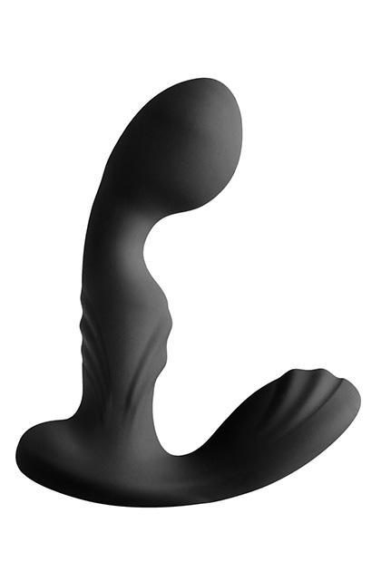 Fuzzy Prostate vibe with remote & Heating function - Black (Fully Covered with Silicone)