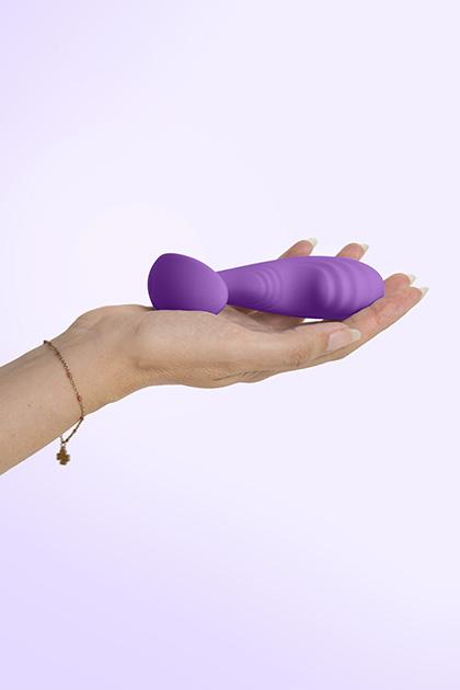 Cozy Prostate vibe with remote  - Purple (Fully Covered with Silicone)