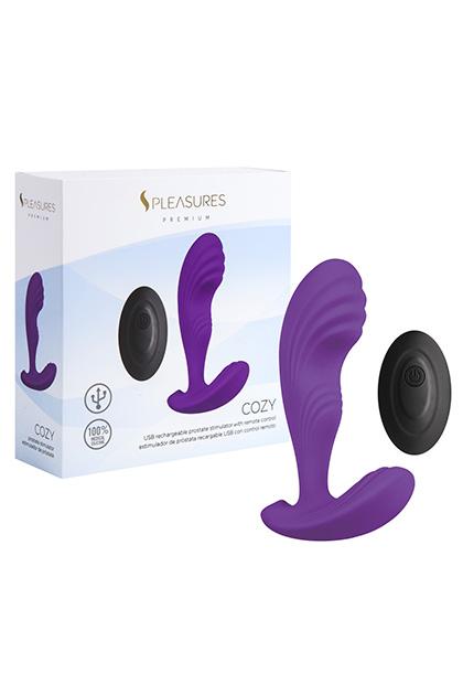 Cozy Prostate vibe with remote  - Purple (Fully Covered with Silicone)