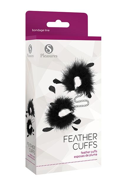 Feather Cuffs - Black