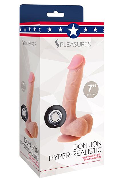 Don Jon Flesh Realistic with remote control = 21.0 cm