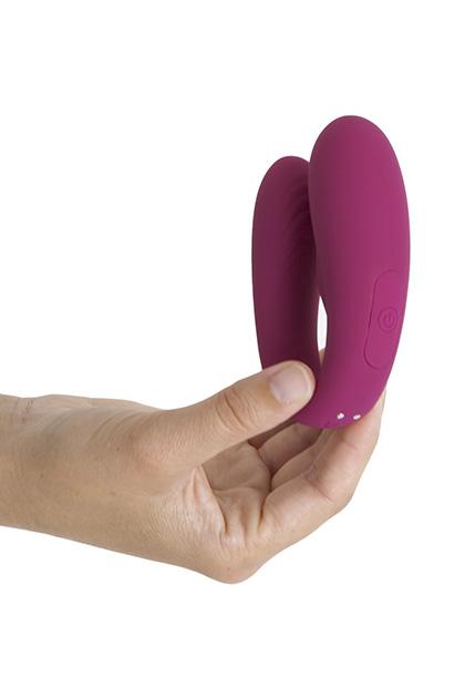 Couples vibe - Wine red (Fully Covered with Silicone)