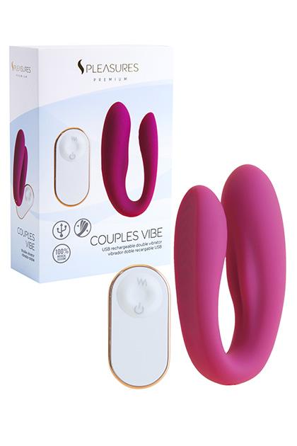 Couples vibe - Wine red (Fully Covered with Silicone)
