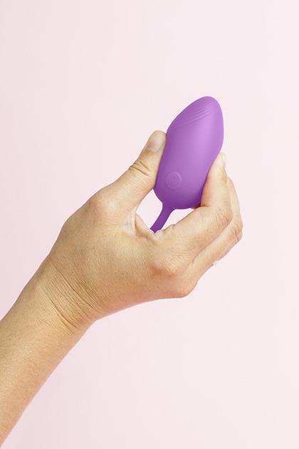 Odette Egg Vibrator - Candy Violet (Covered with Liquid Silicone)