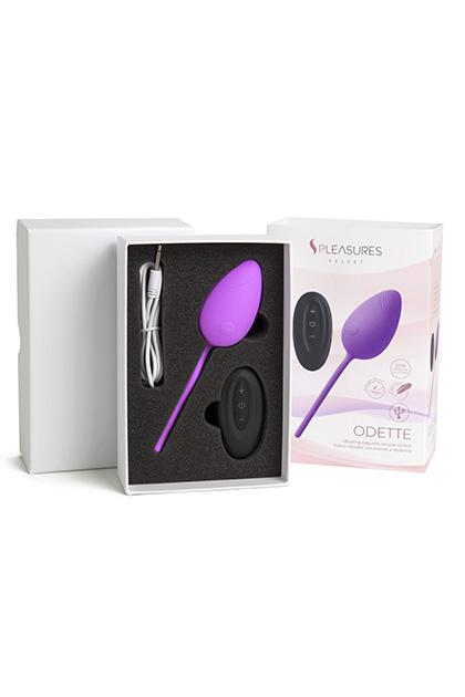 Odette Egg Vibrator - Candy Violet (Covered with Liquid Silicone)