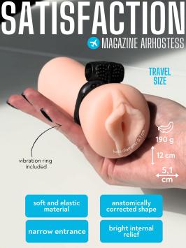 Masturbator with a vibrocockring - Satisfaction Magazine Airhostess