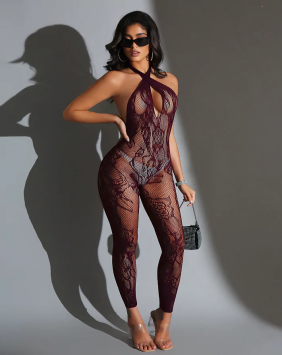 Bodystocking Burgundy Size S/L