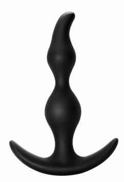 Bent Anal Plug - Black