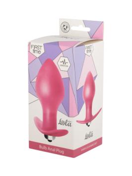 Anal Plug with vibration Bulb - Pink