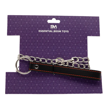 Collar with Leash - Black