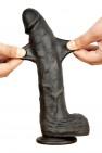 Dildo Realistic David 7 Inch - Black