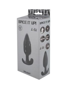 Anal plug with a misplaced centre of gravity Delight - Black