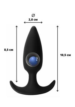 Anal plug with a misplaced centre of gravity Delight - Black