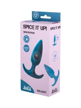 Anal plug with a misplaced centre of gravity Delight - Blue