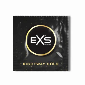 EXS Rightway Gold Dual Coloured Condoms - 12 pieces