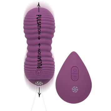Pulsating Vaginal Balls with remote control Take it Easy Era - Purple