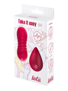 Pulsating Vaginal Balls with remote control Take it Easy Era - Wine red