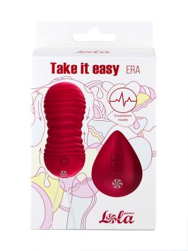 Pulsating Vaginal Balls with remote control Take it Easy Era - Wine red