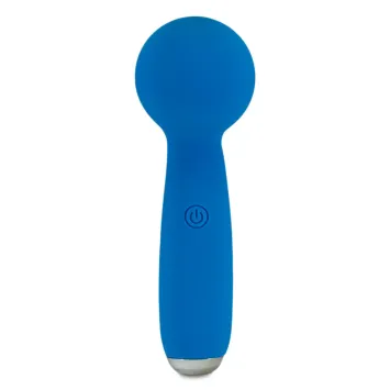 Petites Lil Exclaim Mini Wand Vibrator - Blue