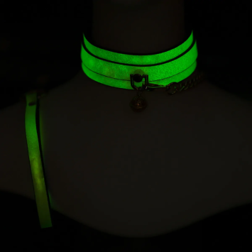 Collar & Leash - Glow Green