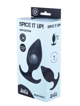 Anal plug with a misplaced centre of gravity - Black