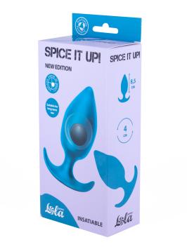 Anal plug with a misplaced centre of gravity - Blue