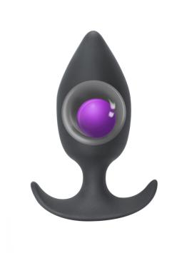 Anal plug with a misplaced centre of gravity - Grey