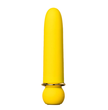 JAGUAR 10 Function Silicone Coated Super Charged Bullet - Yellow