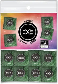 EXS Jumbo Extra Large Condoms - 144 pieces