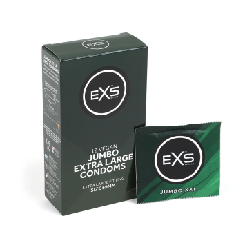 EXS Jumbo Extra Large Condoms - 12 pieces