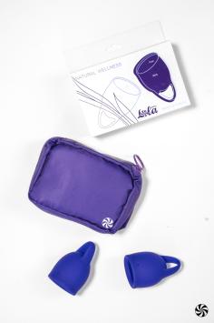 Menstrual Cups Kit Natural Wellness Iris - Blue