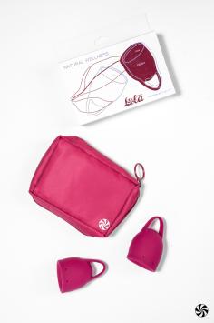 Menstrual Cups Kit Natural Wellness Peony - Wine Red