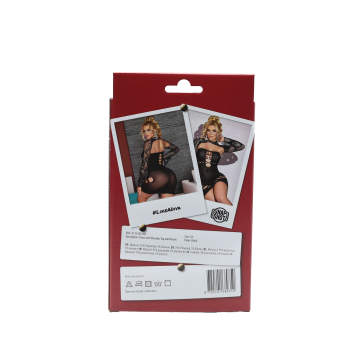 Dress & Shoulder Top with Pearls Black - Size S/L 