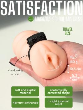 Masturbator with a vibrocockring - Satisfaction Magazine School mistress