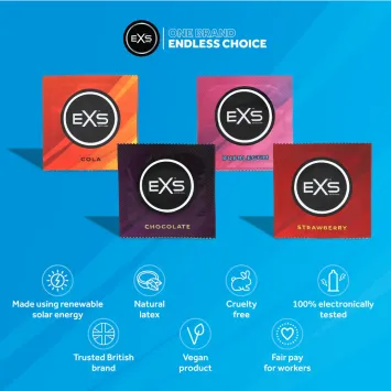 EXS Mix Flavoured Condooms - 144 stuks