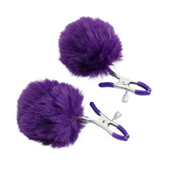Nipple Clamps Plush - Purple