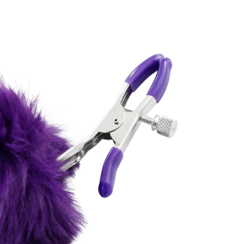 Nipple Clamps Plush - Purple