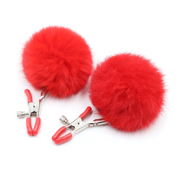 Nipple Clamps Plush - Red