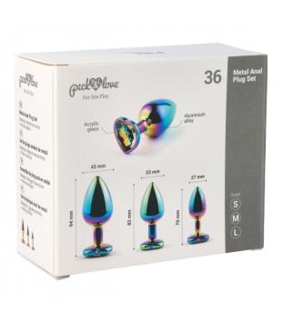 Anal Plug No 36 - Set of 3