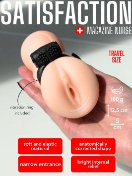 Masturbator with a vibrocockring - Satisfaction Magazine Nurse