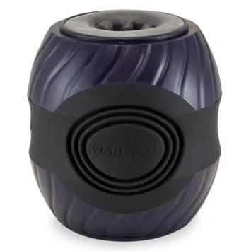 Wank Pod Portal Vibrating Stroker - Dark Blue