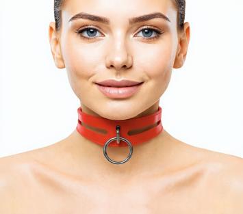 Leather Fashion Bondage Collar