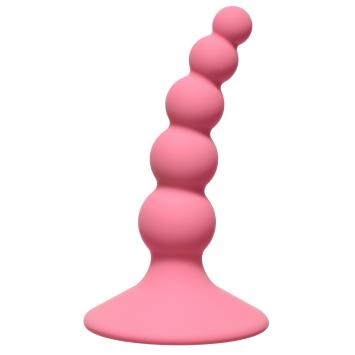 Anal Ribbed Plug - Pink