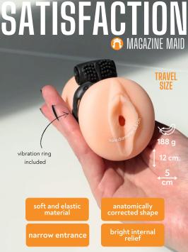 Masturbator with a vibrocockring - Satisfaction Magazine Maid