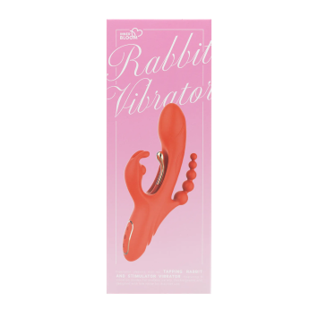 Tapping Rabbit & Anal Vibrator - Red