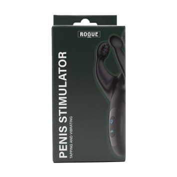 Tapping & Vibrating Penis Stimulator - Black
