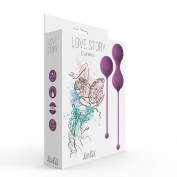 Vaginal Balls Set for Easy and Medium Level Love Story Carmen - Lavender